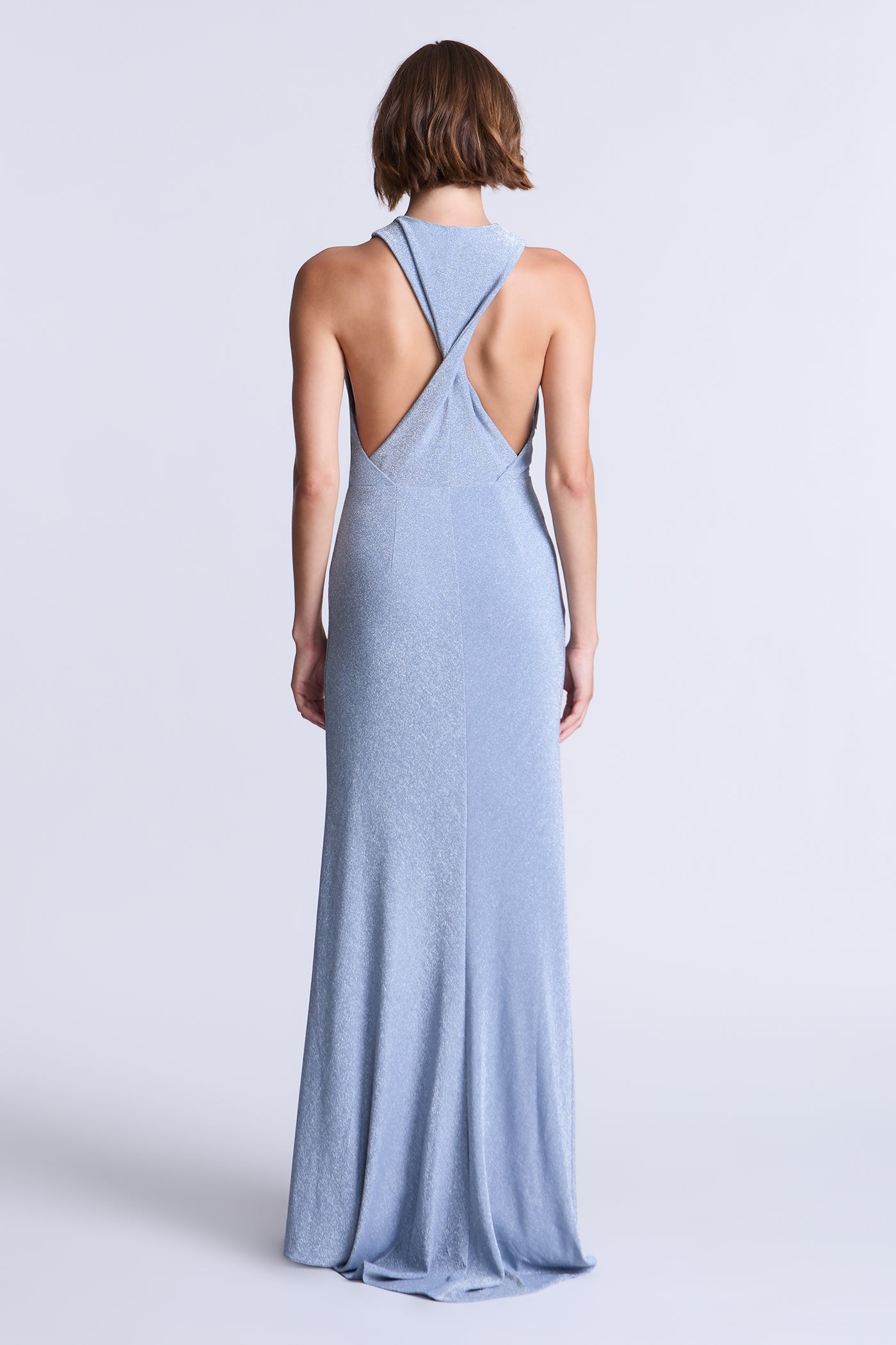 BCBGMAXAZRIA Knit Demi Gown Wedgewood Blue