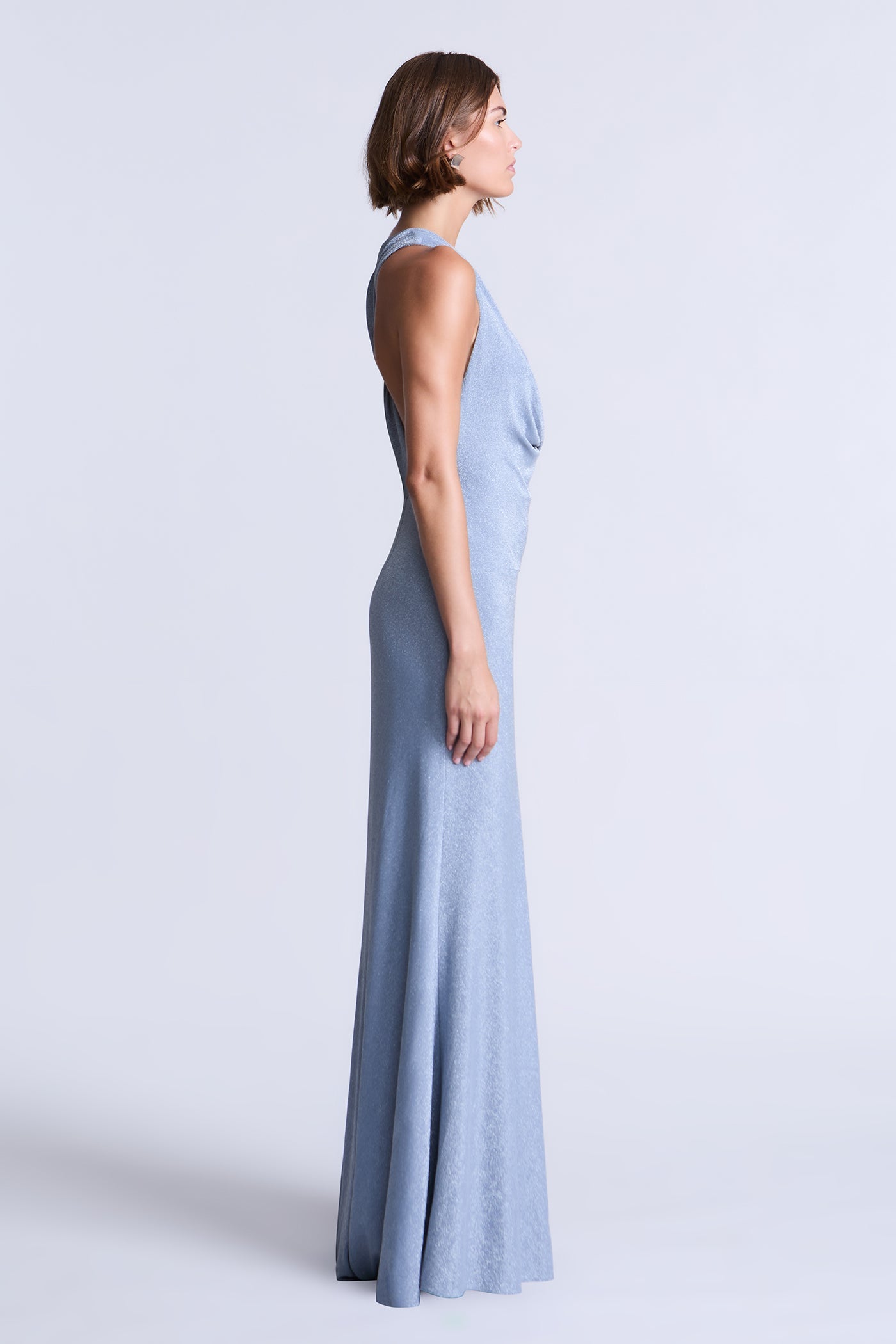 BCBGMAXAZRIA Knit Demi Gown Wedgewood Blue