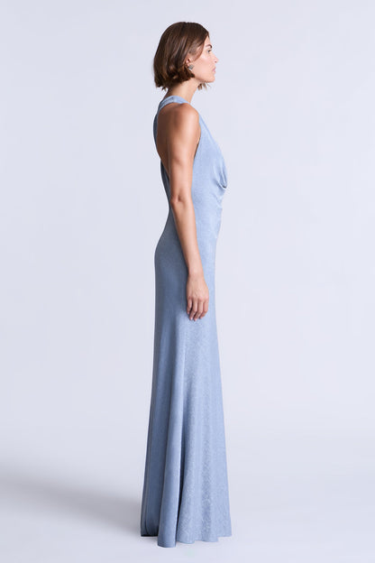 BCBGMAXAZRIA Knit Demi Gown Wedgewood Blue