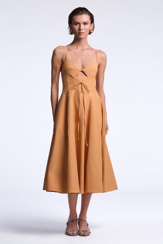 BCBGMAXAZRIA Hallie Dress Carmel