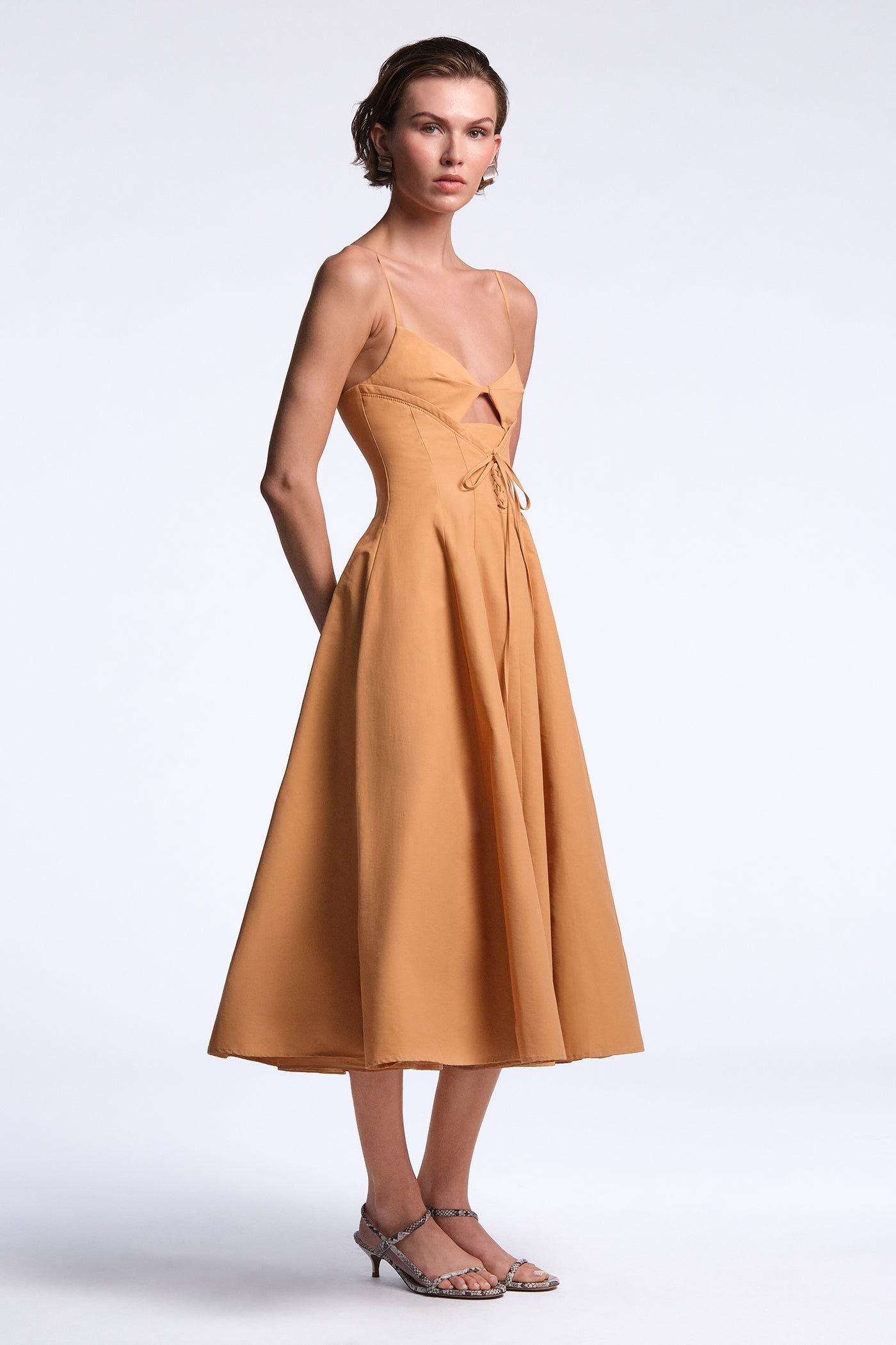 BCBGMAXAZRIA Hallie Dress Carmel