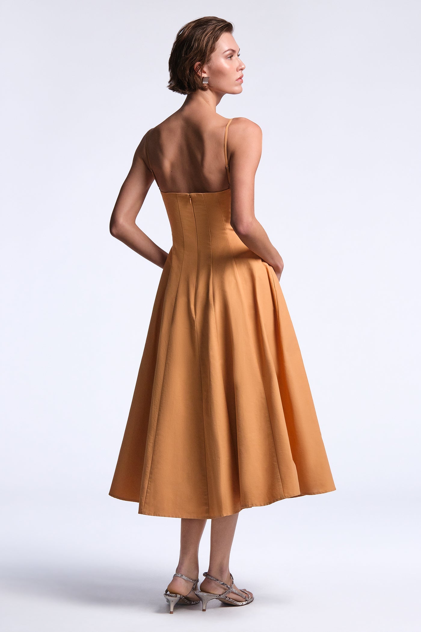 BCBGMAXAZRIA Hallie Dress Carmel