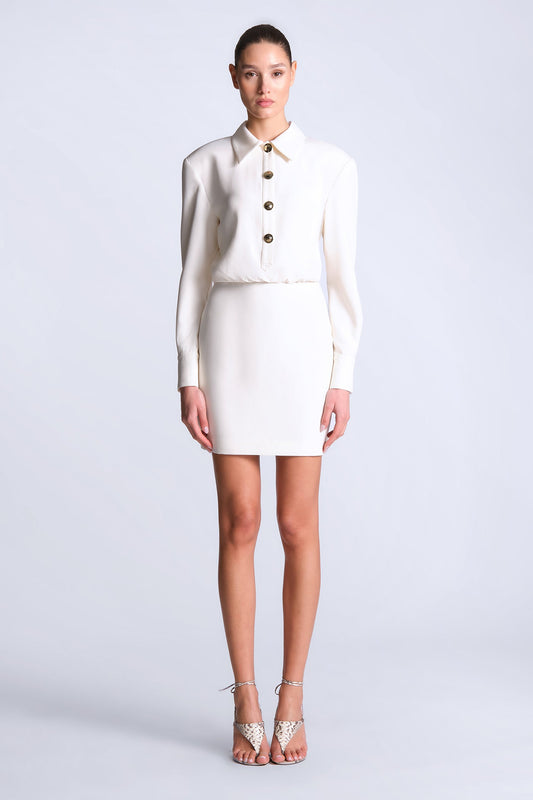 BCBGMAXAZRIA Gemma Dress Gardenia