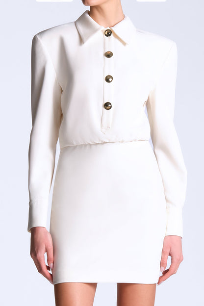 BCBGMAXAZRIA Gemma Dress Gardenia