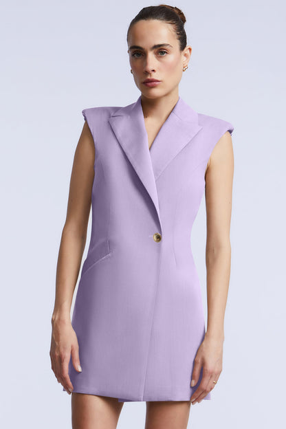 BCBGMAXAZRIA Kara Blazer Dress Lavender