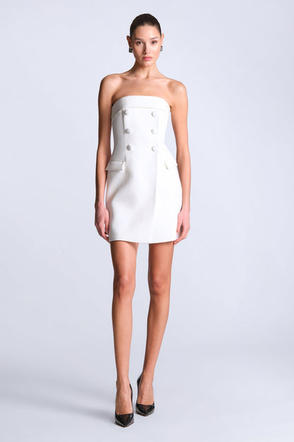 BCBGMAXAZRIA Carmen Dress Snow White