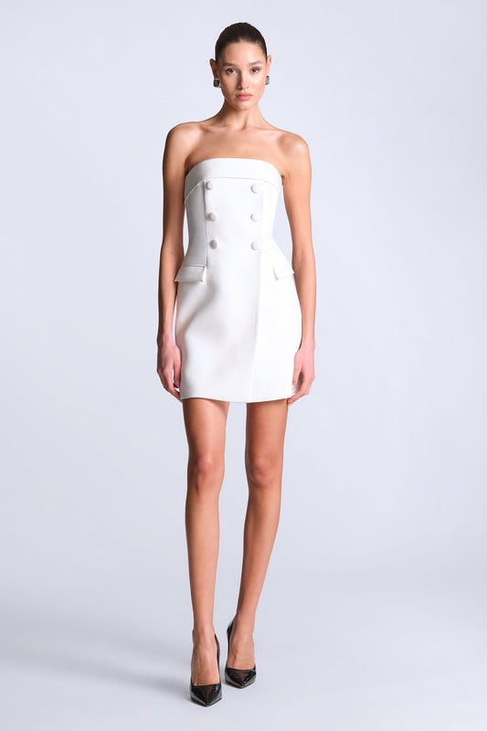 BCBGMAXAZRIA Carmen Dress Snow White