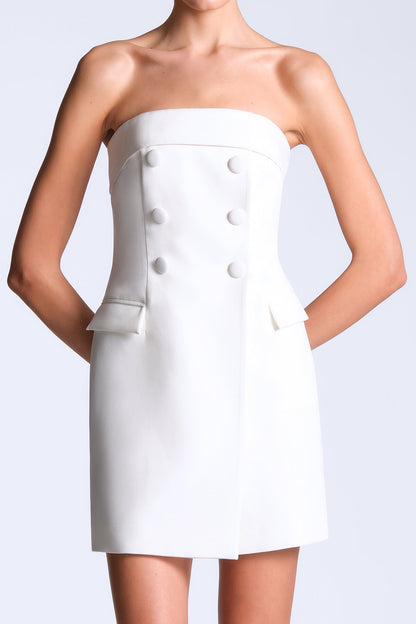 BCBGMAXAZRIA Carmen Dress Snow White