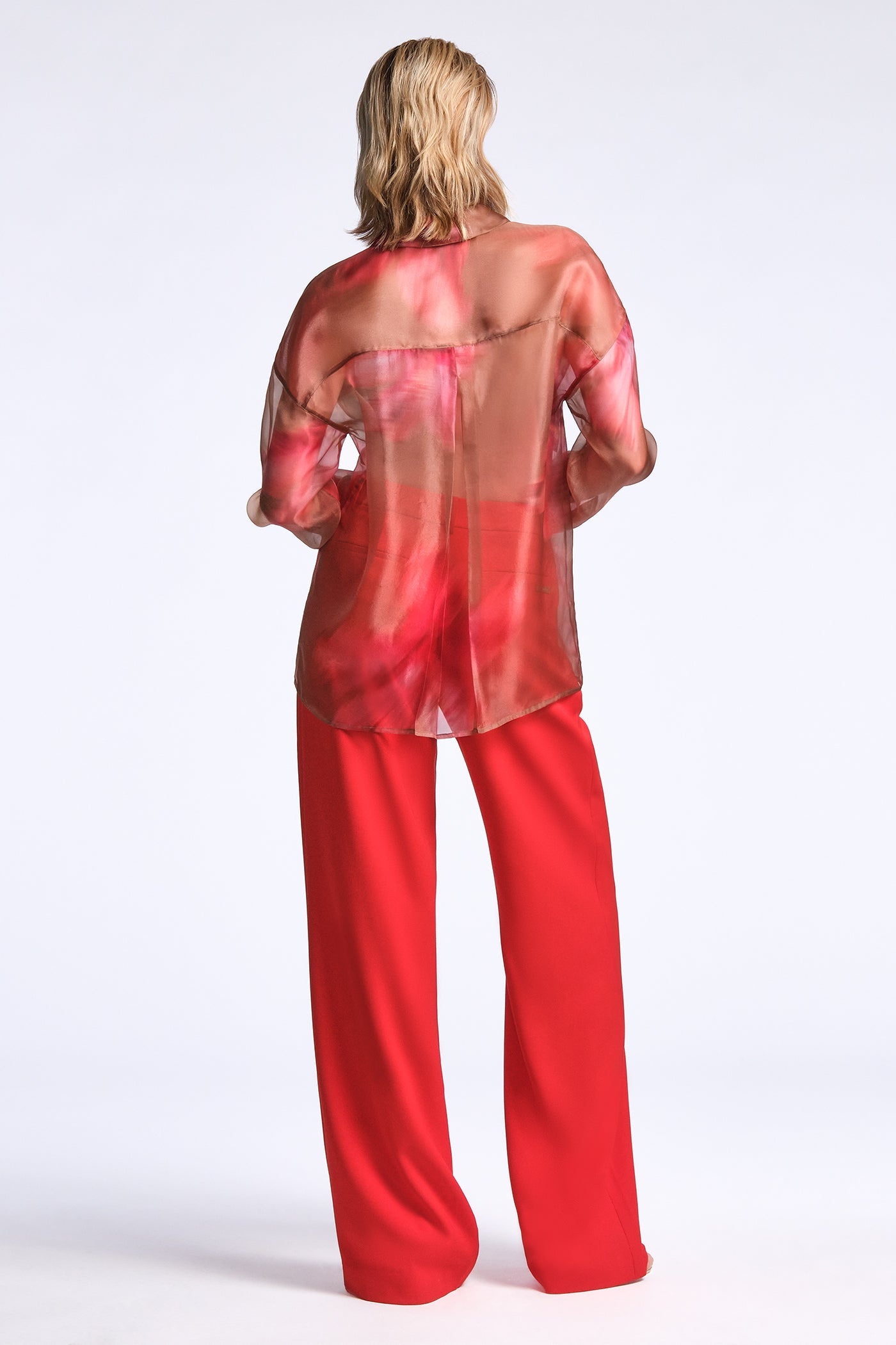 BCBGMAXAZRIA Pauline Shirt Flame Meadow Print