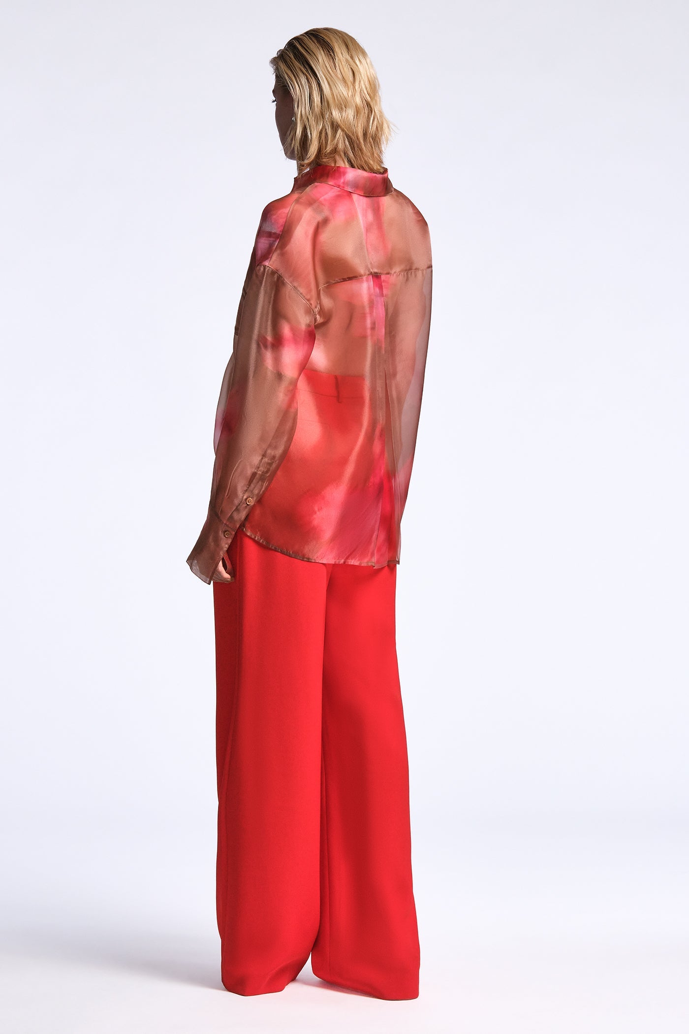 BCBGMAXAZRIA Pauline Shirt Flame Meadow Print