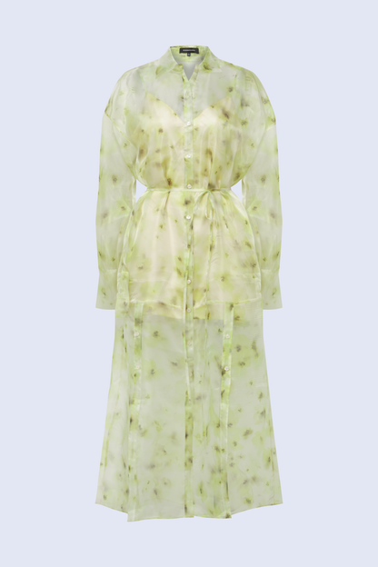 BCBGMAXAZRIA Monica Printed Dress Bouquet Print Firefly