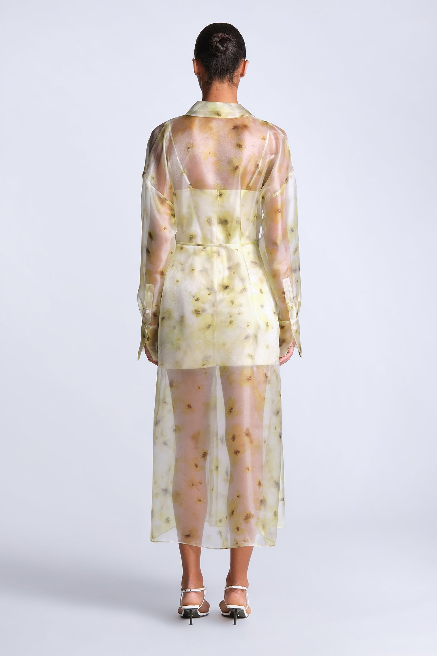BCBGMAXAZRIA Monica Printed Dress Bouquet Print Firefly