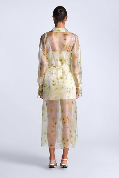 BCBGMAXAZRIA Monica Printed Dress Bouquet Print Firefly