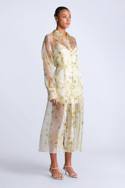 BCBGMAXAZRIA Monica Printed Dress Bouquet Print Firefly