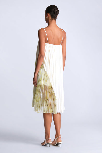 BCBGMAXAZRIA Jennifer Printed Dress Snow White & Bouquet Firefly Print