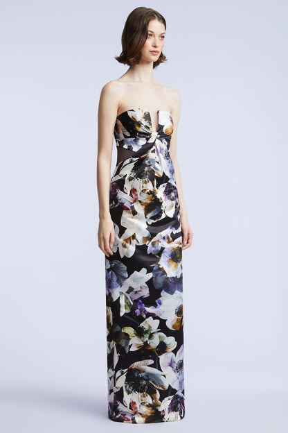 BCBGMAXAZRIA Roslyn Gown Secret Garden Print