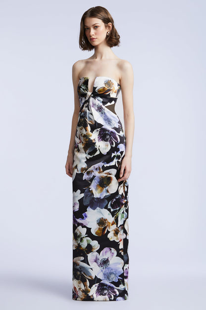 BCBGMAXAZRIA Roslyn Gown Secret Garden Print