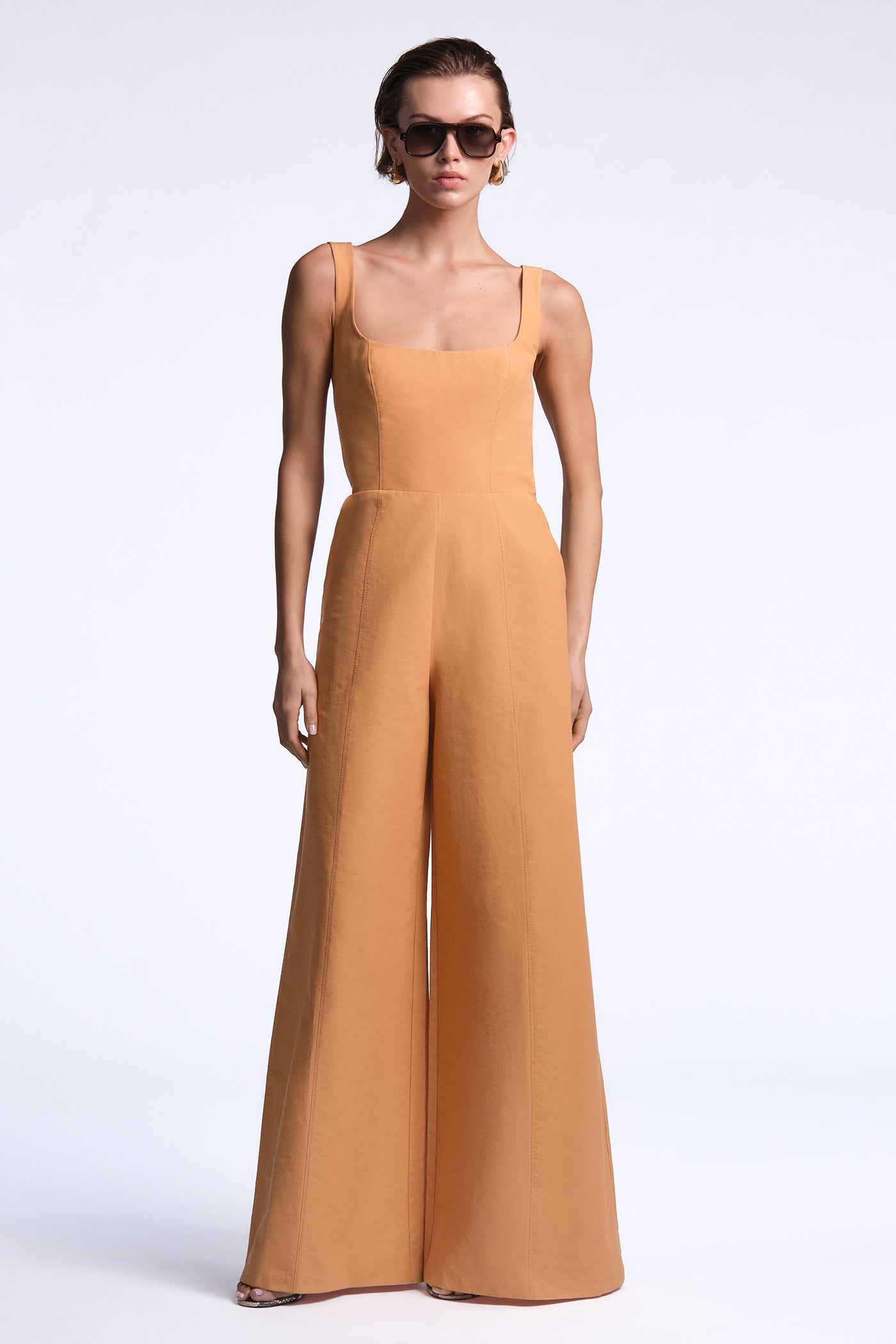 BCBGMAXAZRIA Kay Jumpsuit Carmel
