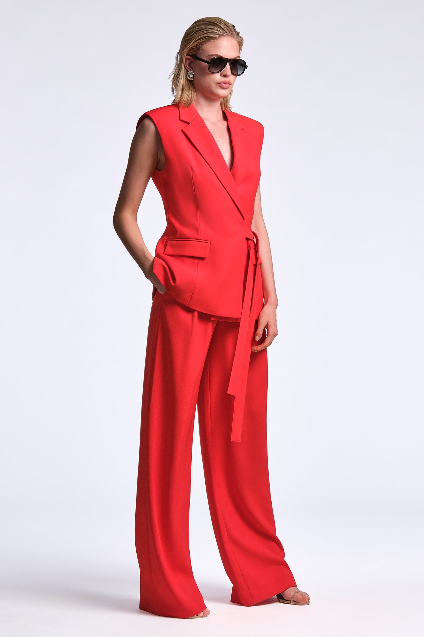 BCBGMAXAZRIA Morgan Vest Flame