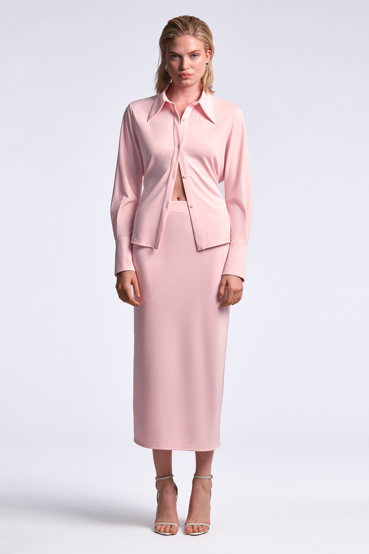 BCBGMAXAZRIA Faye Shirt Quartz Pink