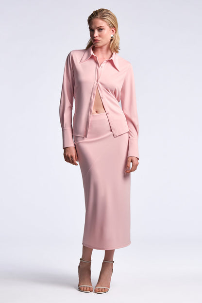 BCBGMAXAZRIA Faye Shirt Quartz Pink