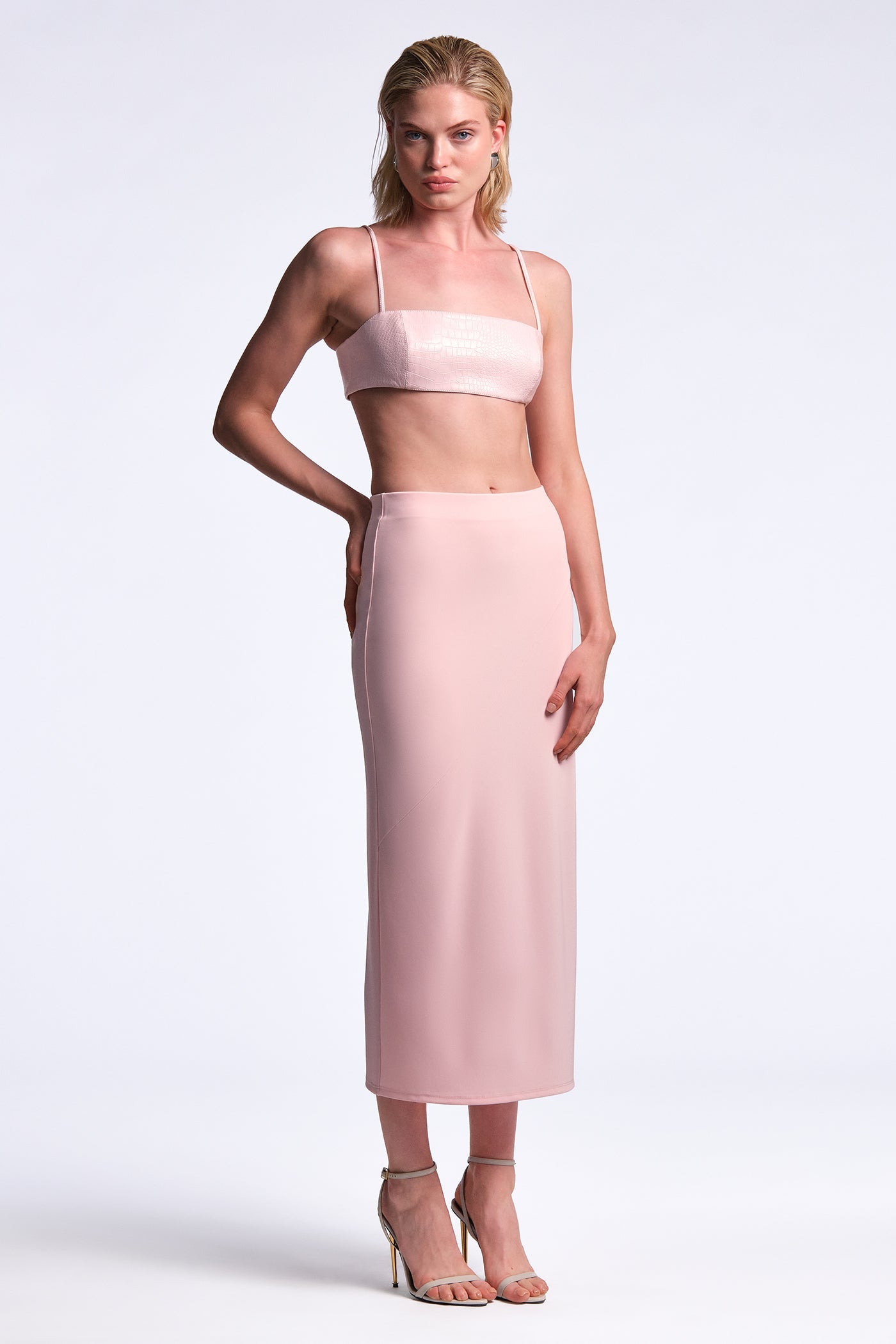 BCBGMAXAZRIA Luella Skirt Quartz Pink