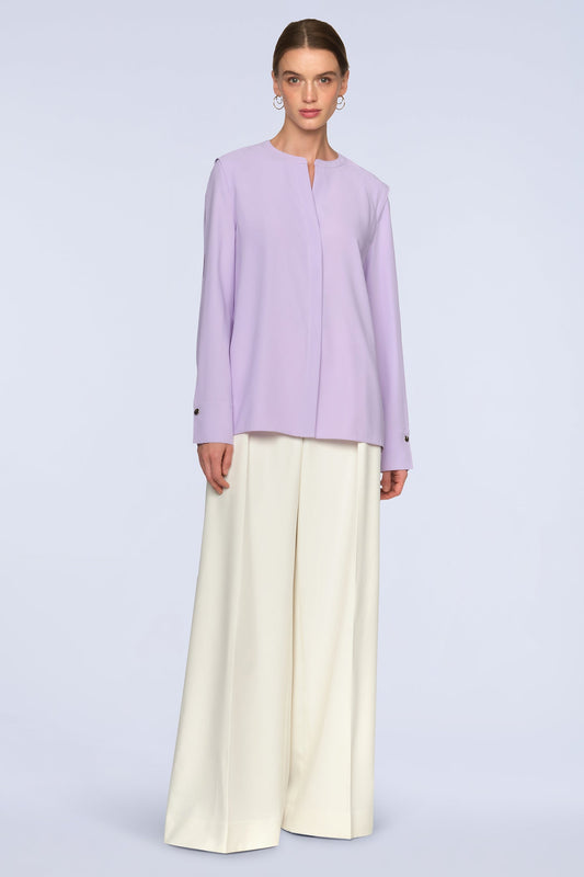 BCBGMAXAZRIA Maura Blouse Lavender