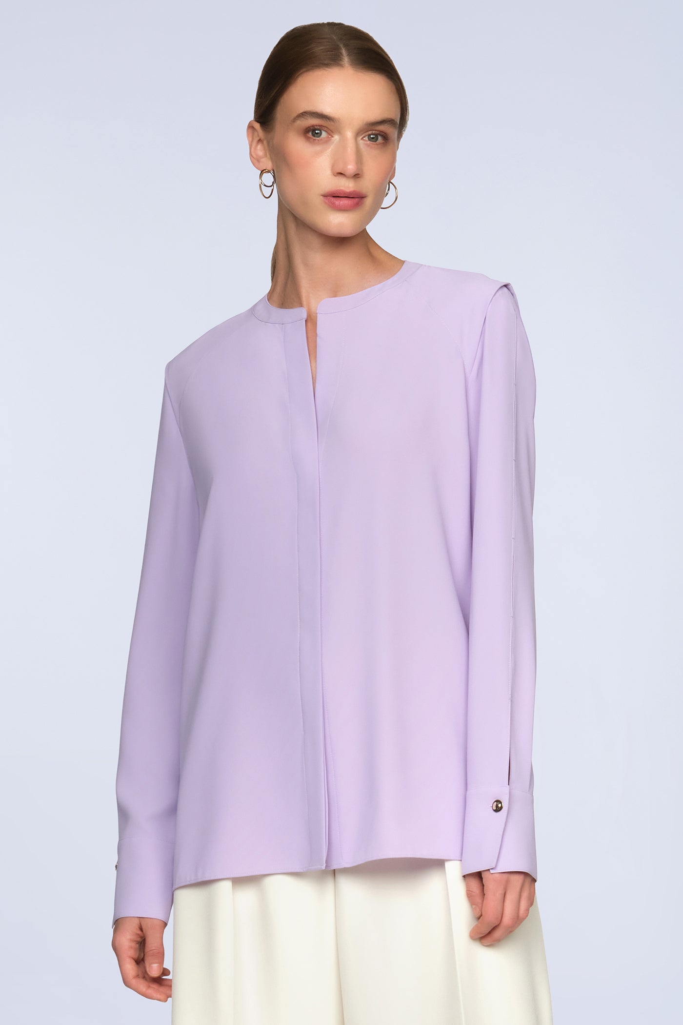 BCBGMAXAZRIA Maura Blouse Lavender