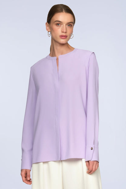 BCBGMAXAZRIA Maura Blouse Lavender