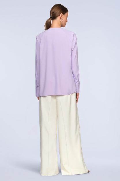 BCBGMAXAZRIA Maura Blouse Lavender