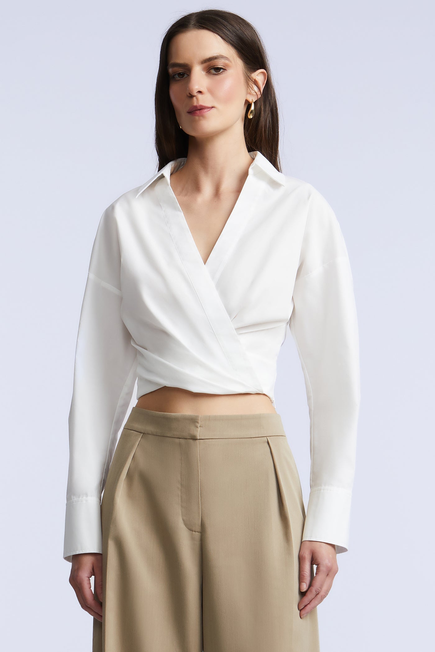 BCBGMAXAZRIA Ciara Shirt White