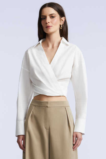 BCBGMAXAZRIA Ciara Shirt White