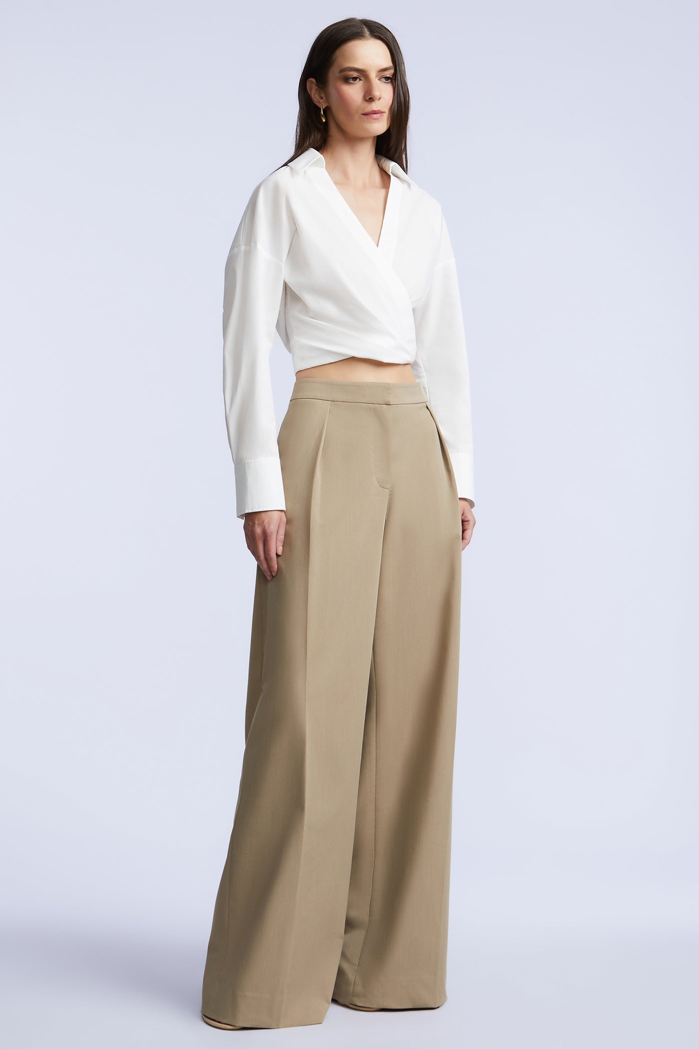 BCBGMAXAZRIA Ciara Shirt White