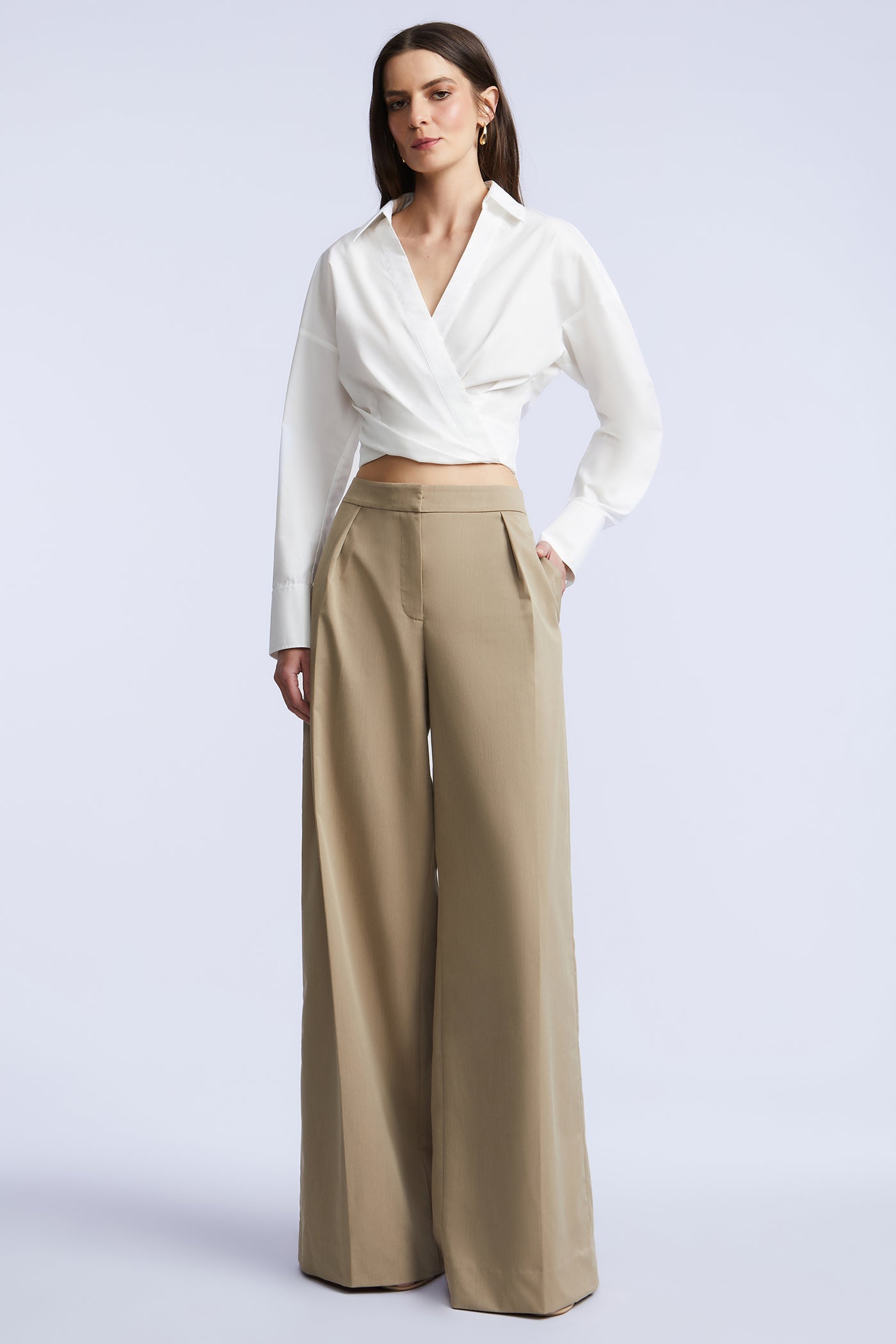 BCBGMAXAZRIA Ciara Shirt White