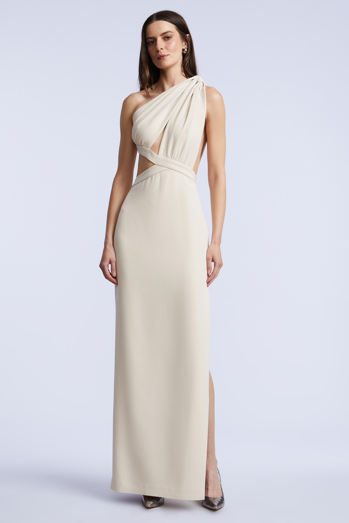 BCBGMAXAZRIA Selene Gown French Grey