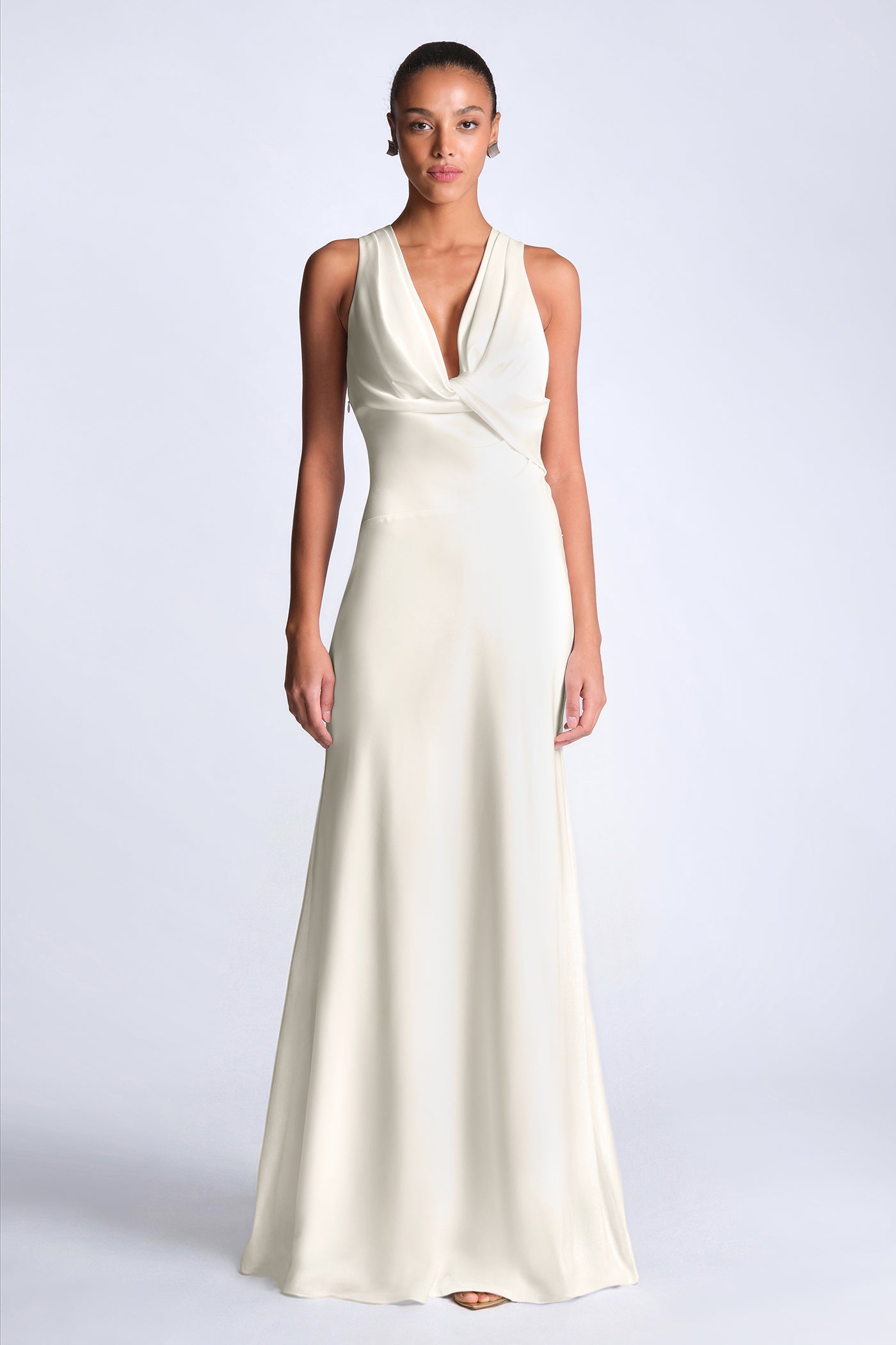 BCBGMAXAZRIA Demi Gown Gardenia