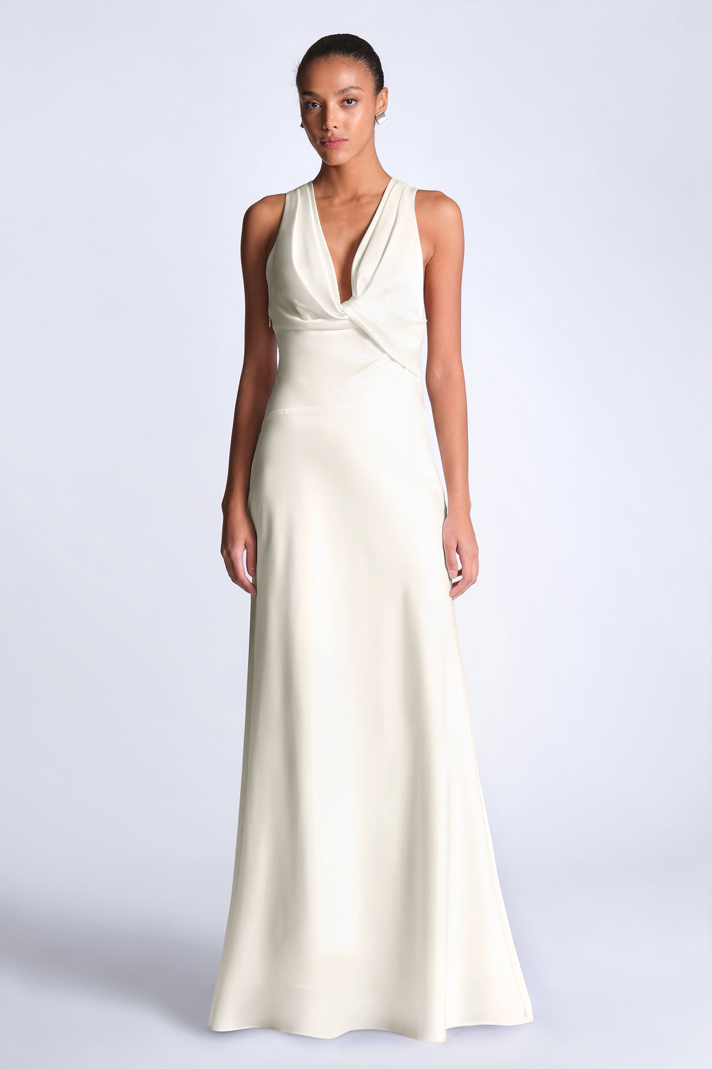 BCBGMAXAZRIA Demi Gown Gardenia