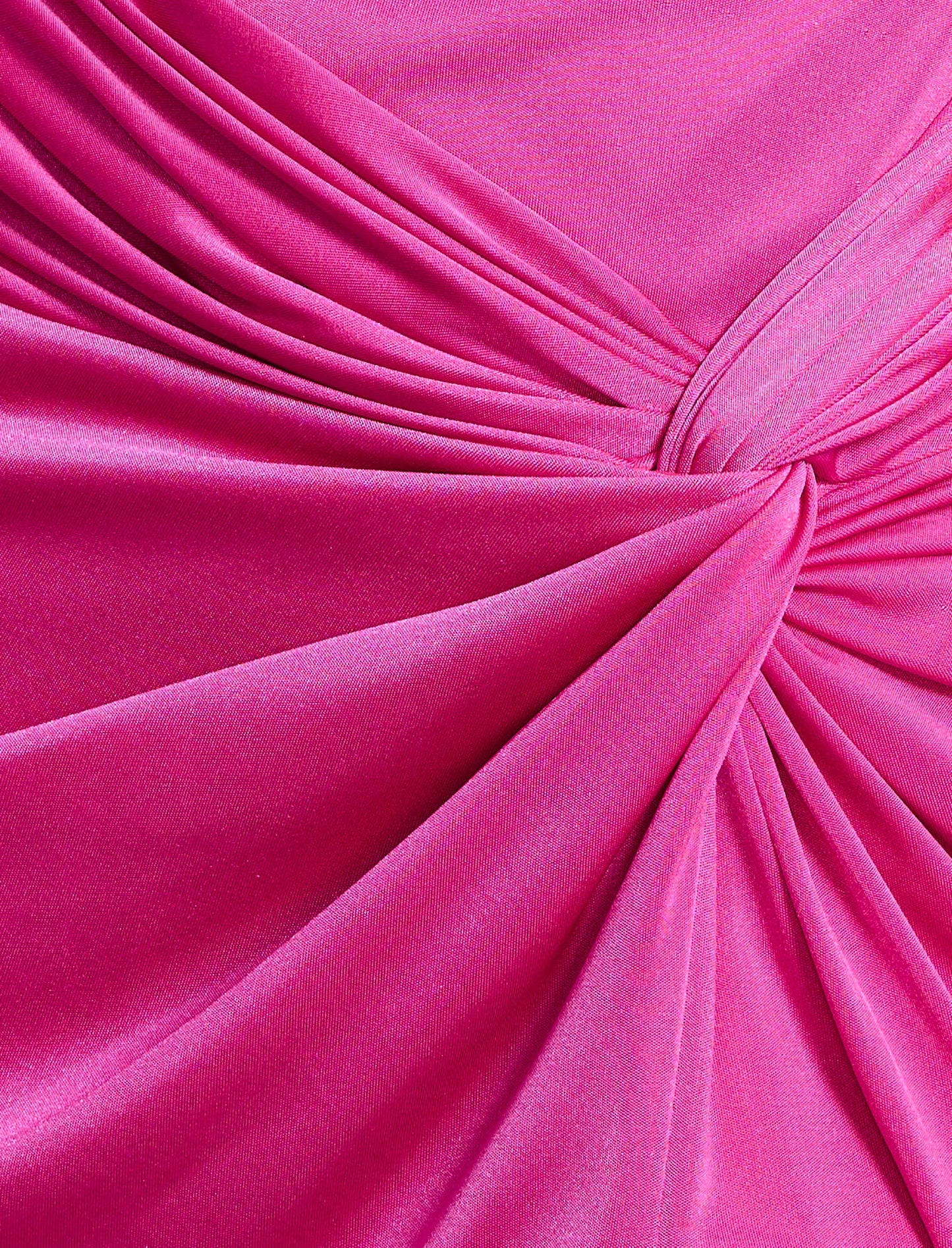 BCBGMAXAZRIA Cowl Draped Gown With Twist Electric Orchid