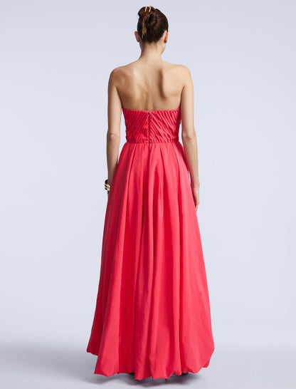 BCBGMAXAZRIA High Slit Ball Gown Dahlia