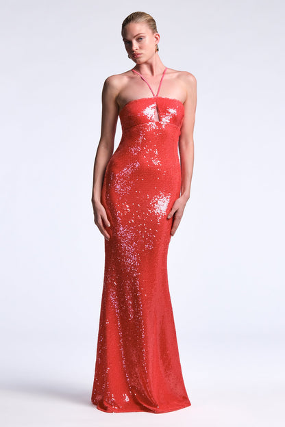 BCBGMAXAZRIA Colette Gown Candy Pink