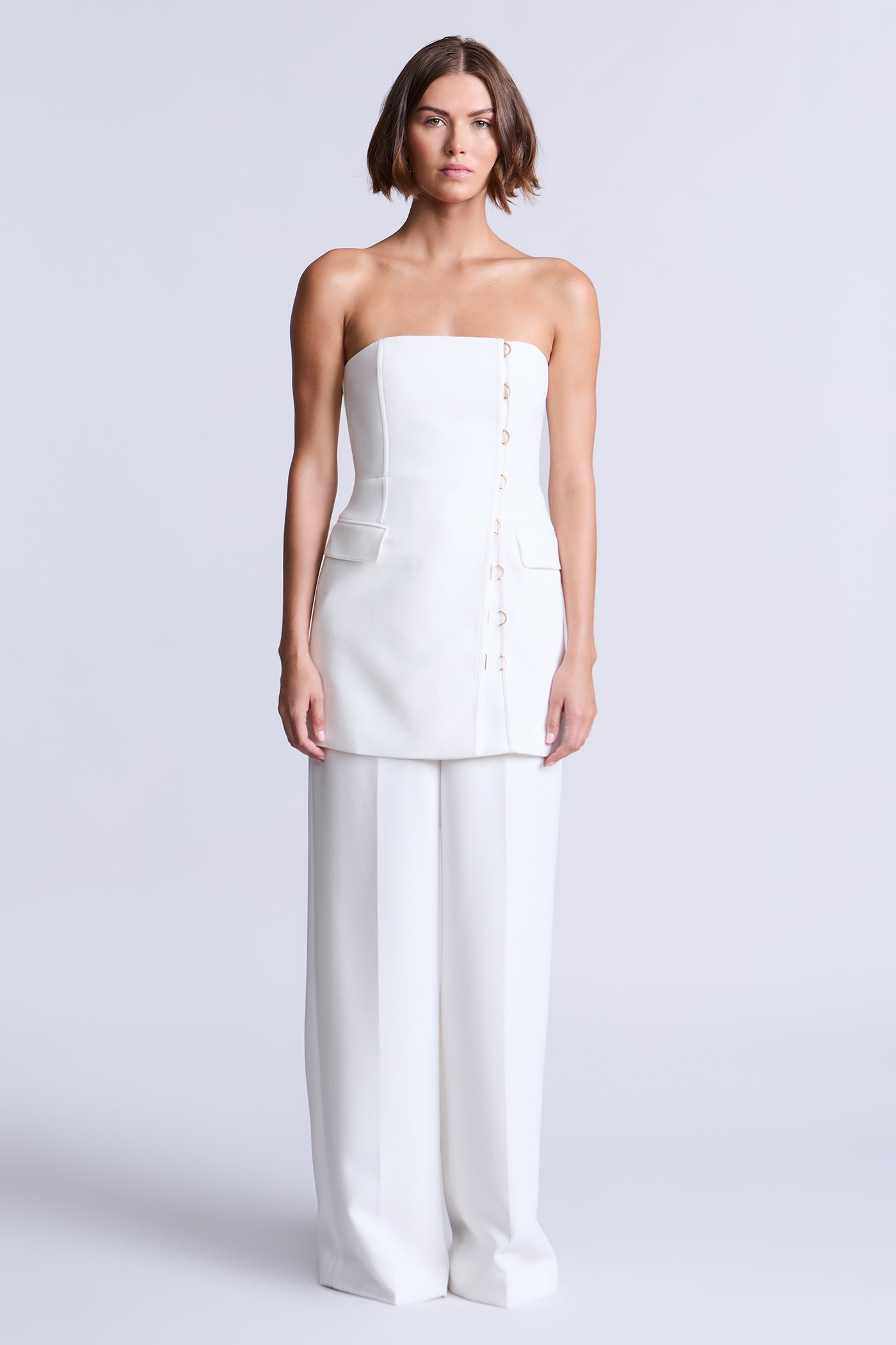 BCBGMAXAZRIA Hayden Dress Snow White