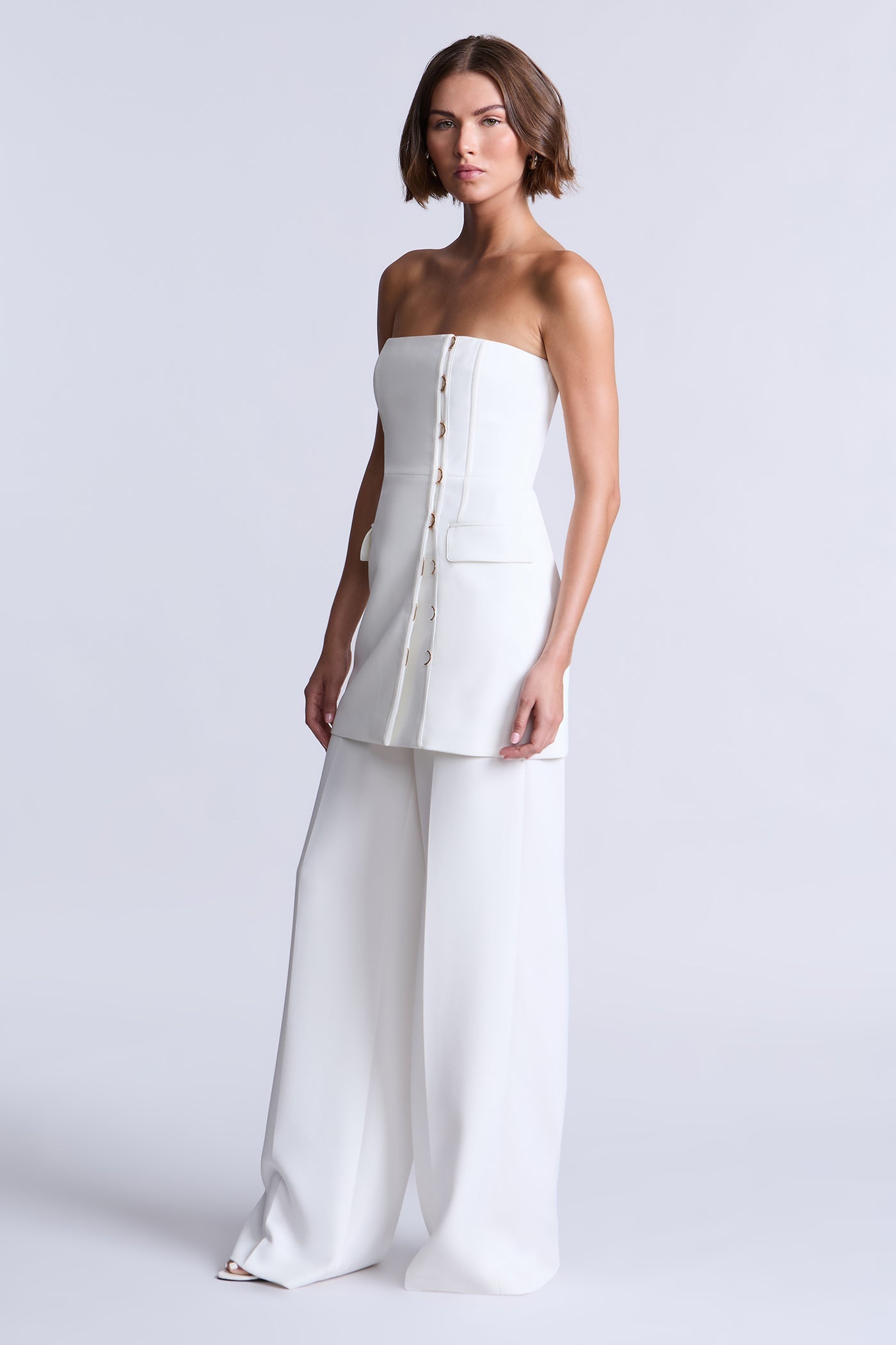 BCBGMAXAZRIA Hayden Dress Snow White