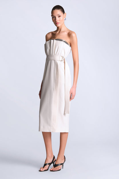 BCBGMAXAZRIA Kate Dress Gardenia