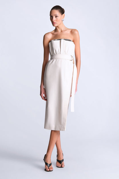 BCBGMAXAZRIA Kate Dress Gardenia