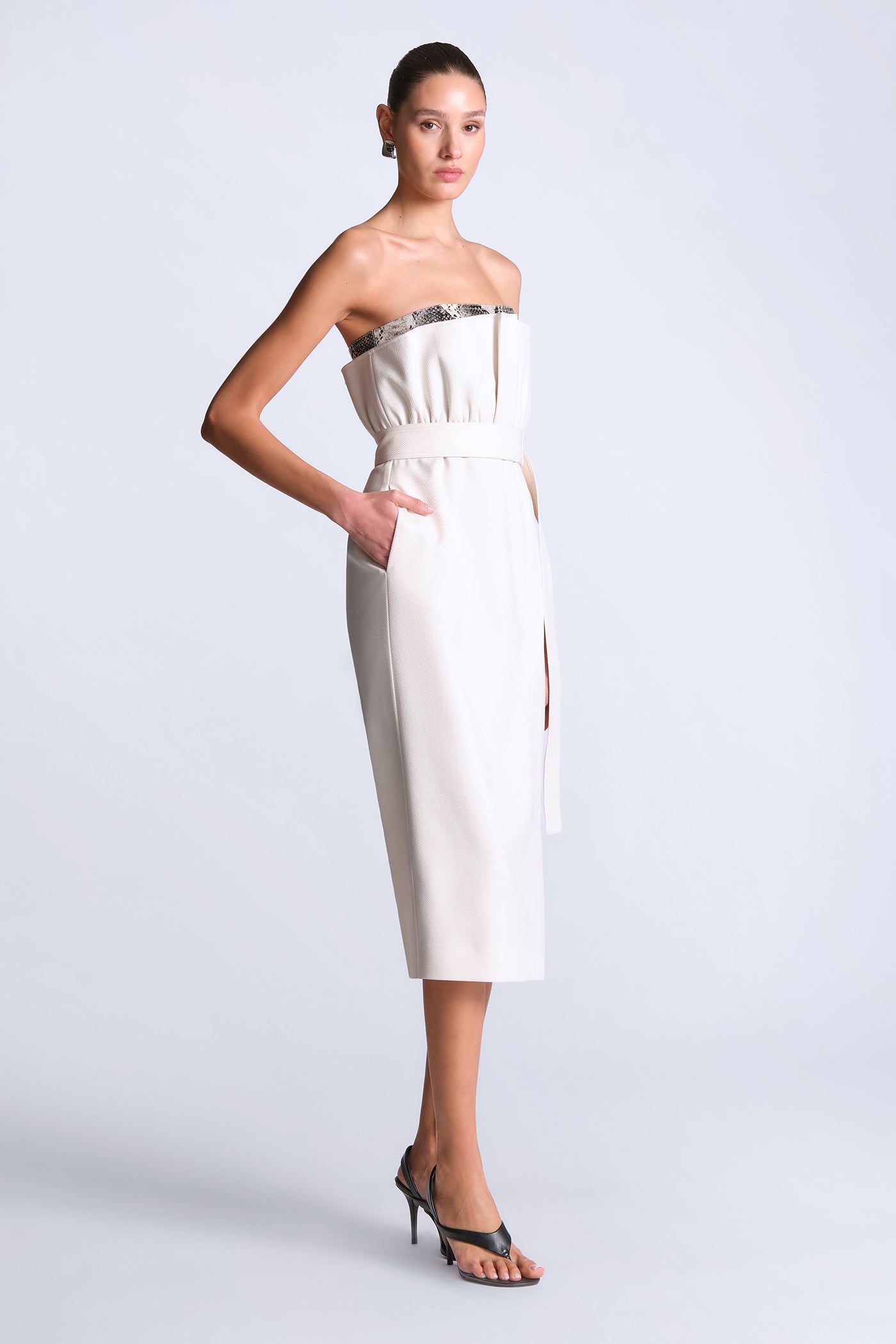BCBGMAXAZRIA Kate Dress Gardenia