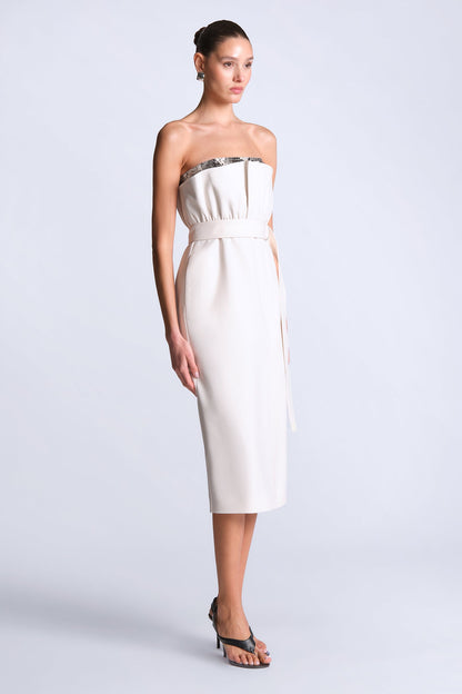 BCBGMAXAZRIA Kate Dress Gardenia