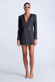 Navy Pinstripe