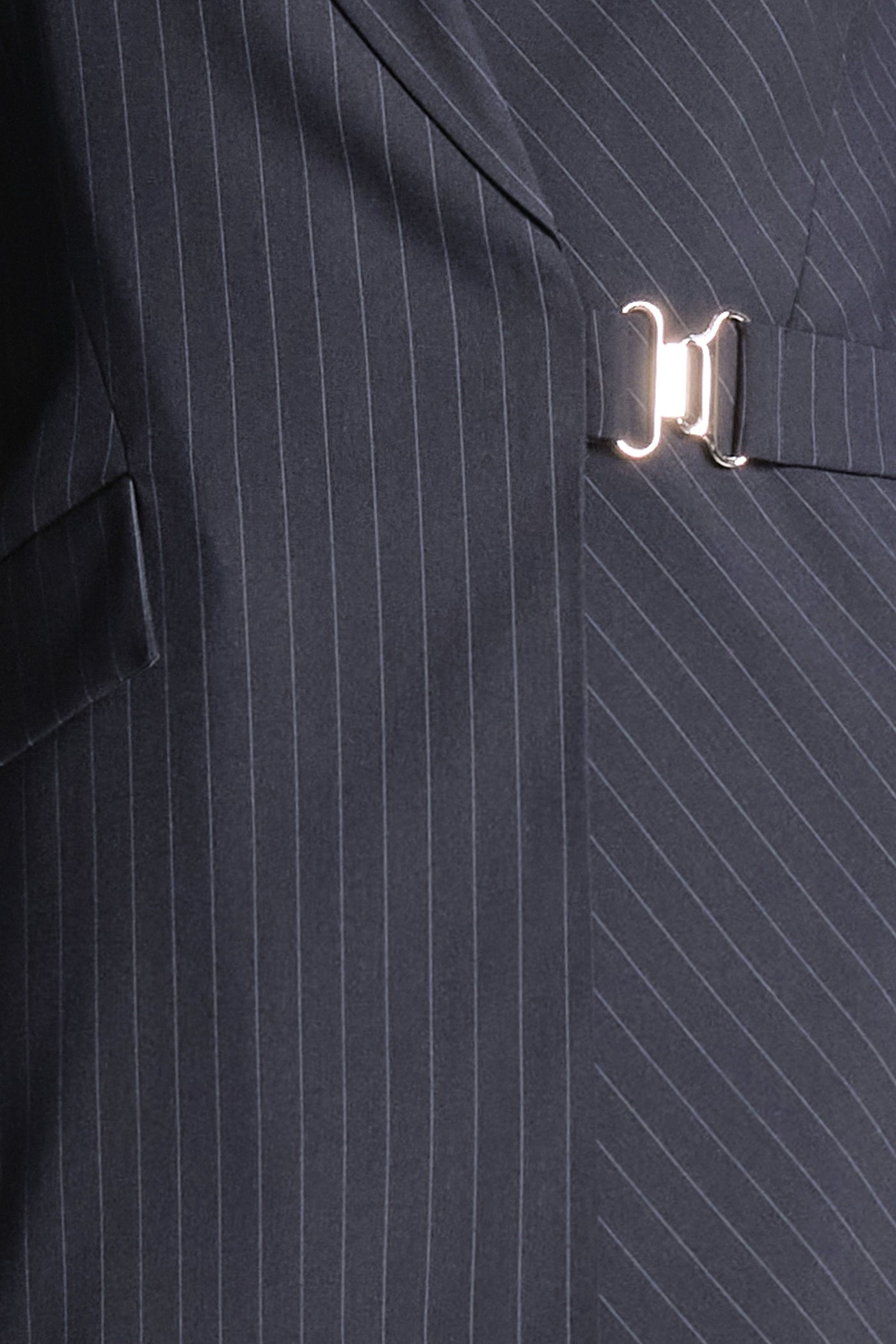 BCBGMAXAZRIA Molly Dress Navy Pinstripe