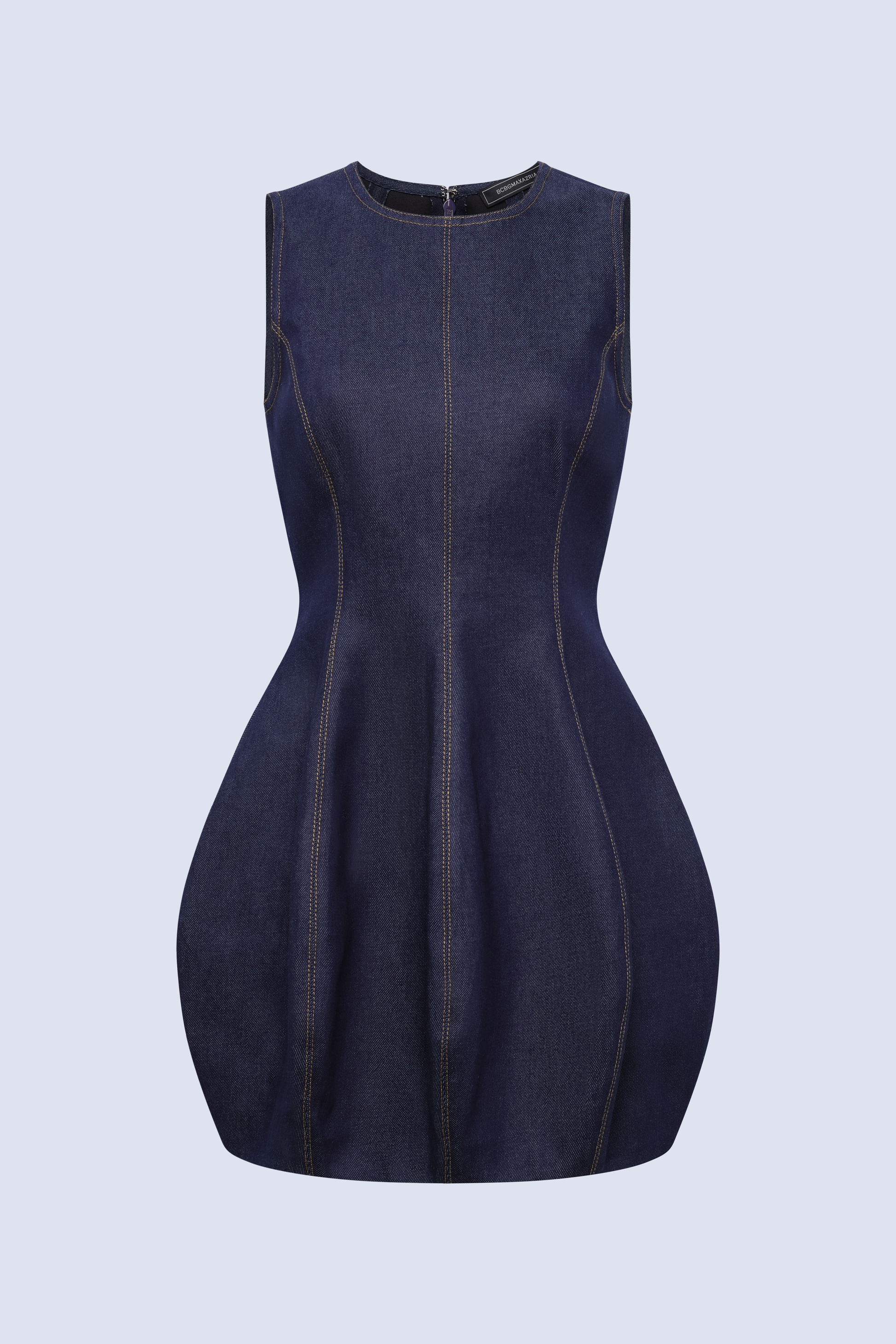 BCBGMAXAZRIA Piper Denim Dress Raw Denim