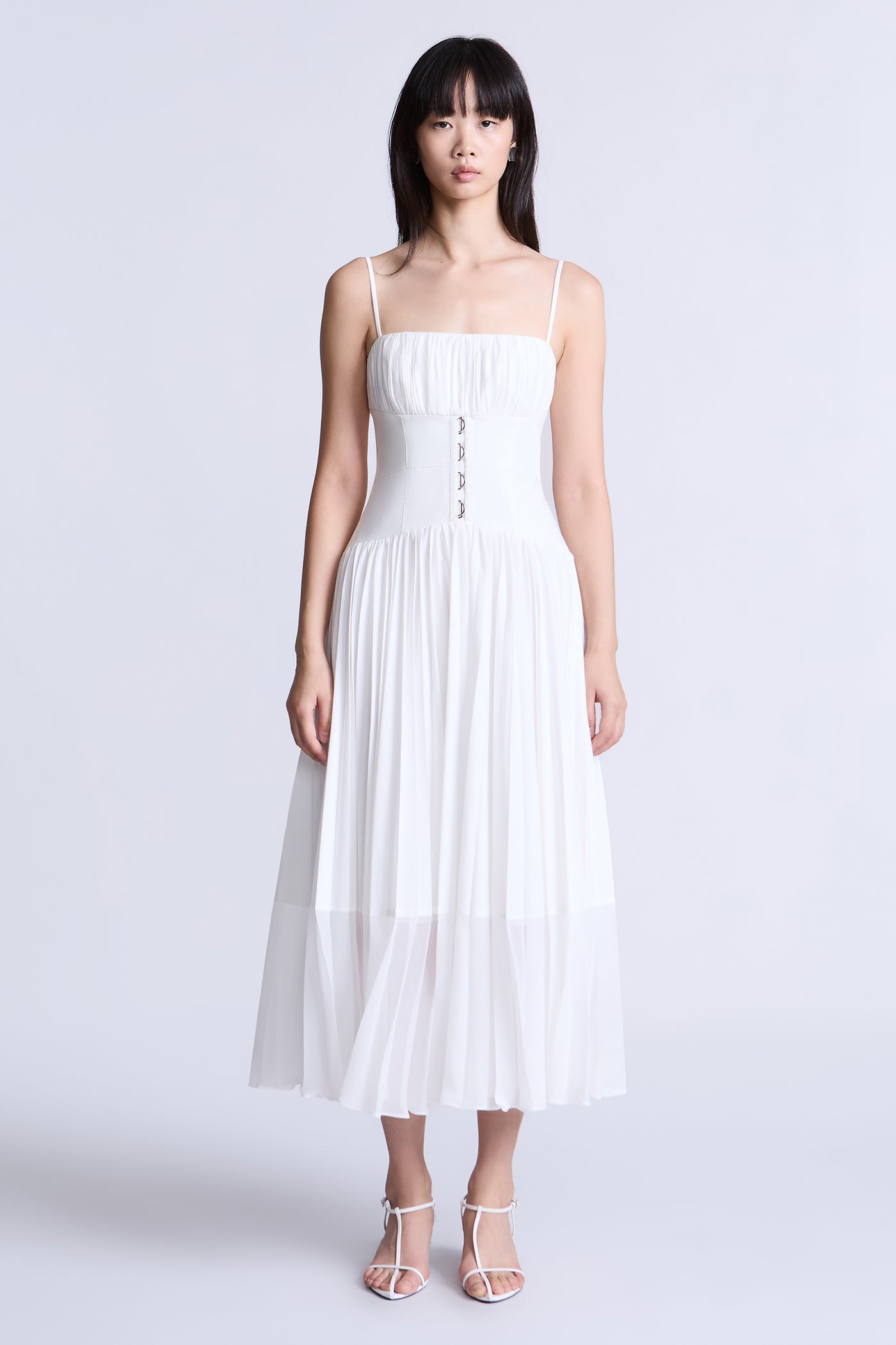 BCBGMAXAZRIA Sara Dress White